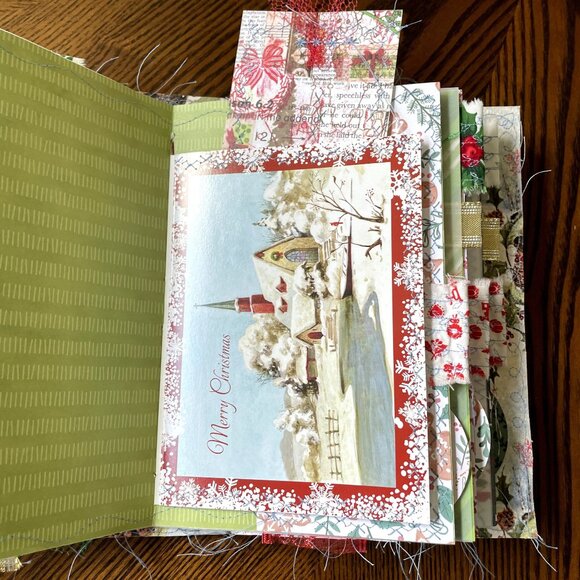 Christmas Junk Journal Album Blank Diary December Daily Writing Bonus Ephemera u - Picture 11 of 15